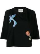 Forte Forte Embroidered T-shirt - Black