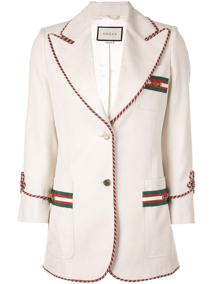 Gucci Cord Trim Blazer - Neutrals