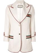 Gucci Cord Trim Blazer - Neutrals