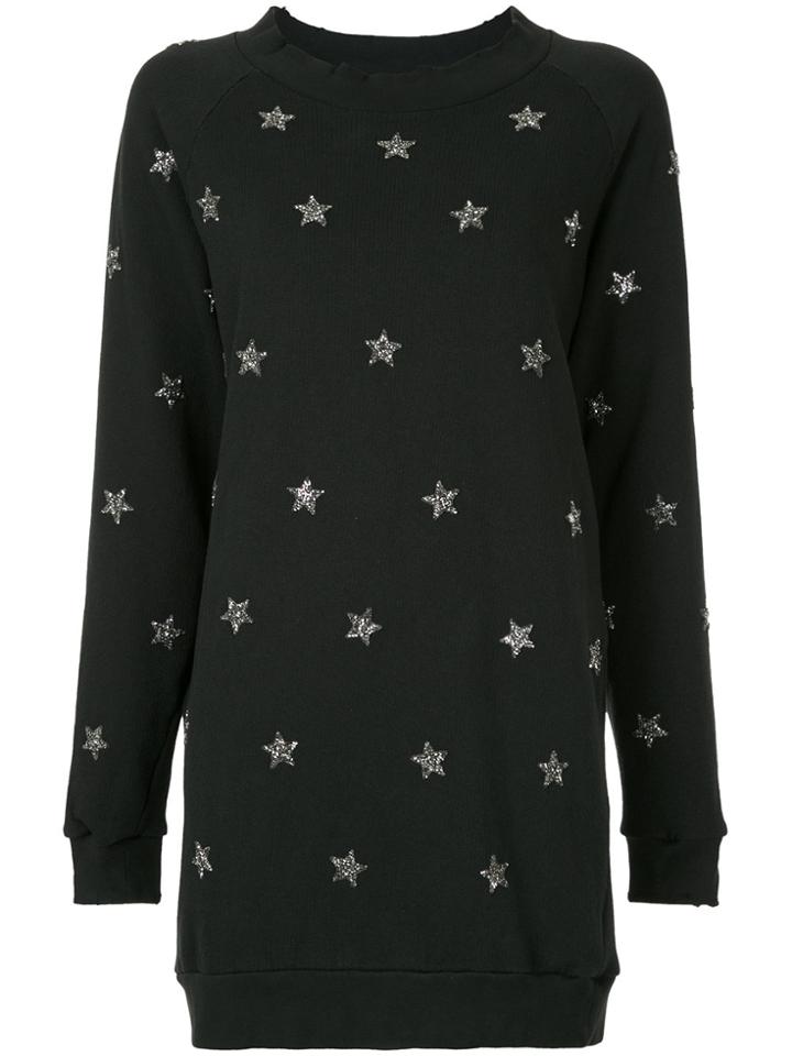 As65 Glitter Star Sweatshirt - Black