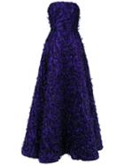 Bambah - Violeta Princess Gown - Women - Olive Brocade - 8, Pink/purple, Olive Brocade