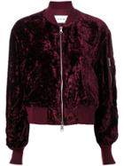 Le Ciel Bleu 'ma-1 Blouson' Jacket - Red