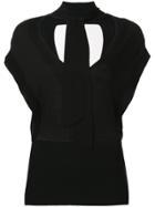 Ginger & Smart Aura Short-sleeve Sweater - Black