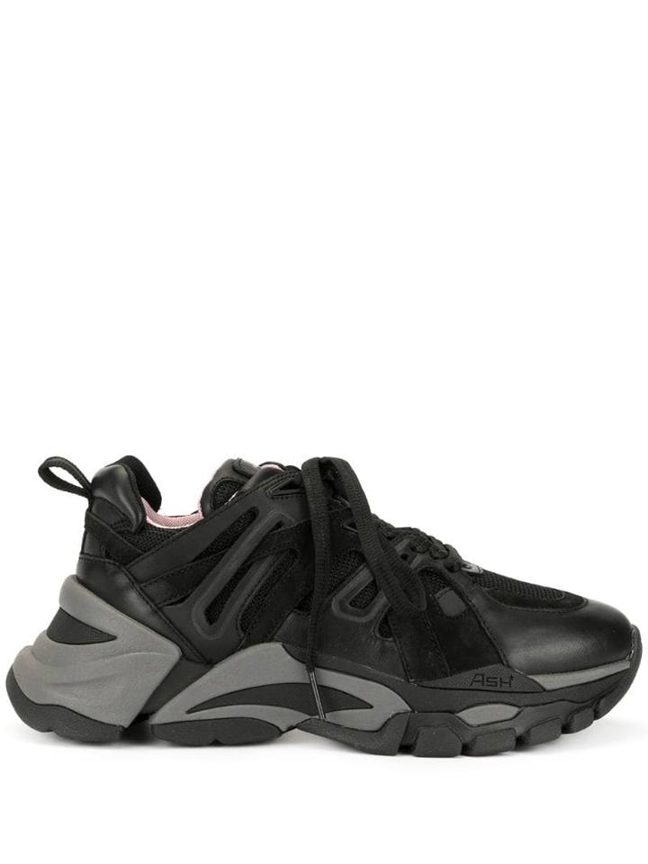 Ash Flash Chunky Lace-up Sneakers - Black
