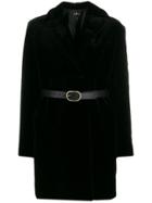 A.p.c. Luisa Faux-fur Belted Coat - Black