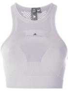 Adidas By Stella Mccartney Mesh Panel Crop Top - Grey