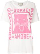 Gucci Soave Amore Guccification Print T-shirt - White