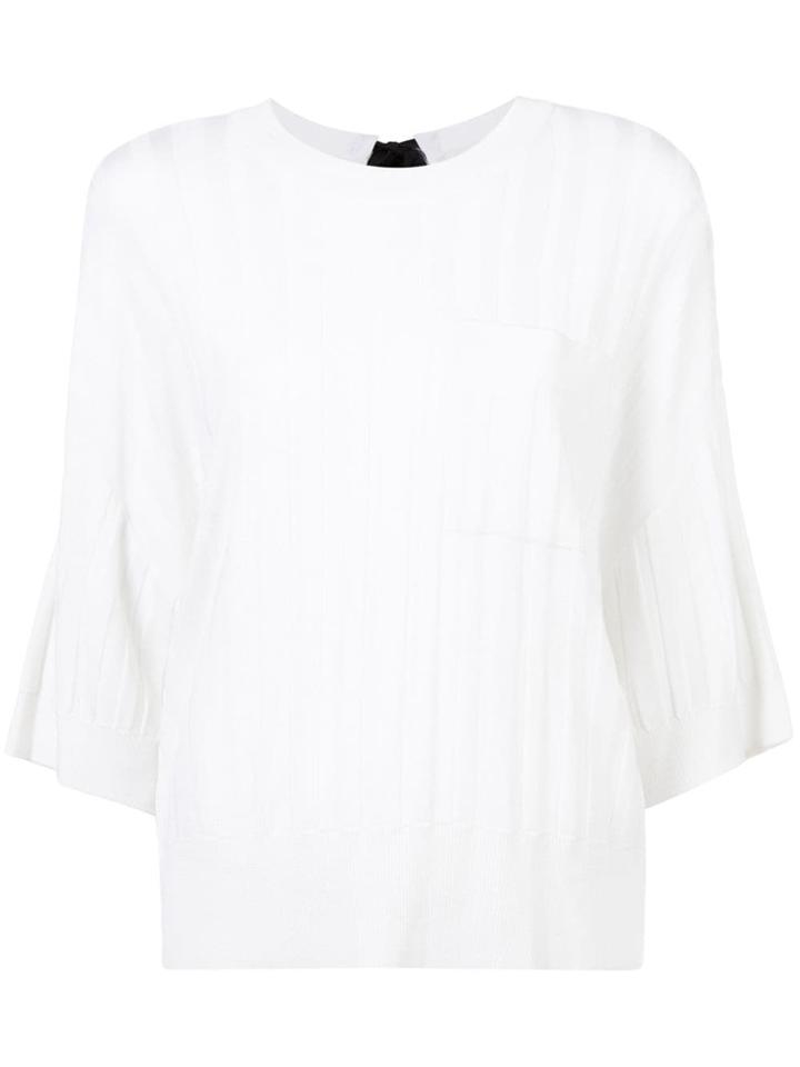 Carolina Herrera Rib Knit Jumper - White