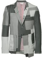 Thom Browne Classic Single Breasted Sport Coat In Patchwork