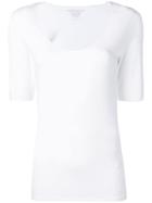 Majestic Filatures Scoop Neck Longline T-shirt - White