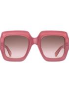 Gucci Eyewear Square-frame Sunglasses - Pink
