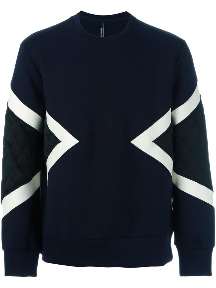 Neil Barrett Quilted Detail Sweatshirt