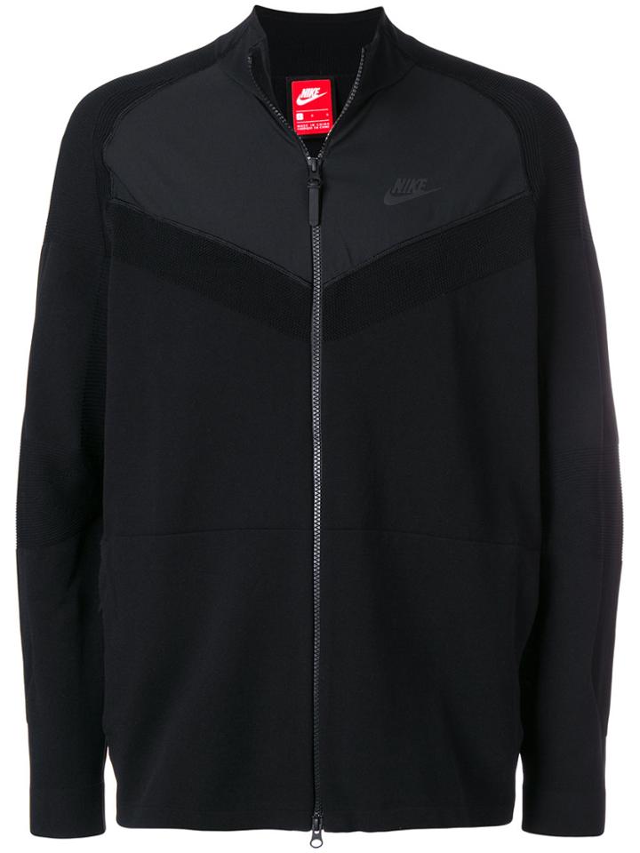 Nike Tech Knit Zipped Sweatshirt - Black