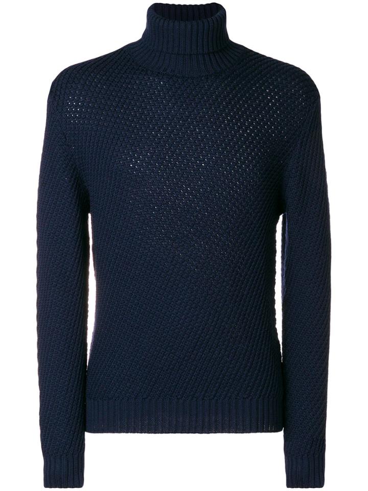 Etro Turtleneck Jumper - Blue