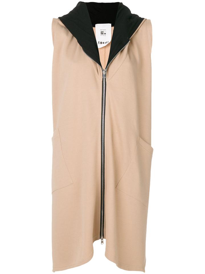 Lost & Found Rooms Sleeveless Cape - Nude & Neutrals