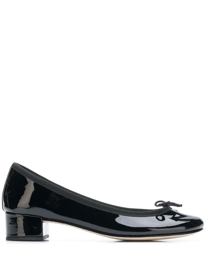 Repetto Block Heel Ballerinas - Black