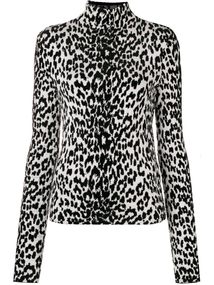 Givenchy Leopard Print Turtleneck Sweater - Multicolour