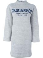 Dsquared2 Logo Oversized Sweatshirt, Women's, Size: L, Grey, Cotton