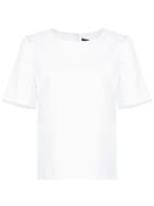 Harvey Faircloth Frayed Edge Denim T-shirt - White