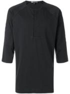Y-3 3/4 Sleeve Top - Black