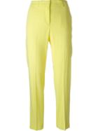 Ermanno Scervino Cropped Trousers, Women's, Size: 38, Yellow/orange, Viscose/spandex/elastane/acetate/cupro