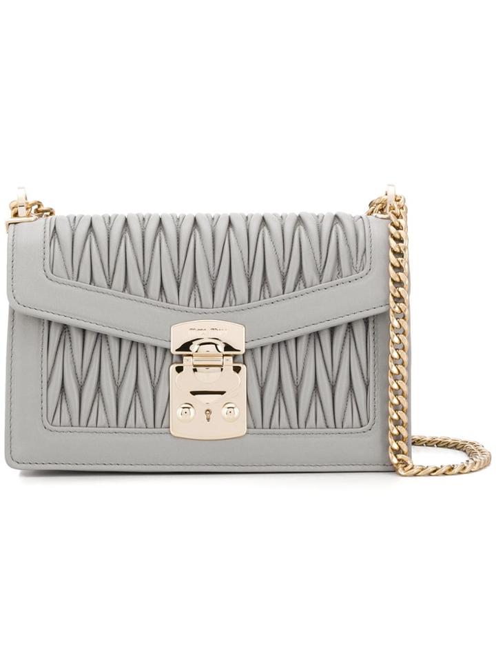 Miu Miu Confidential Chain Bag - Grey