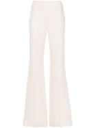 Nk Embellished Flared Trousers - White