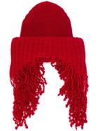 Marni Unravelled Effect Hat - Red