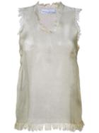 Wanda Nylon Karly Tank Top, Women's, Size: 36, Grey, Polyester/viscose