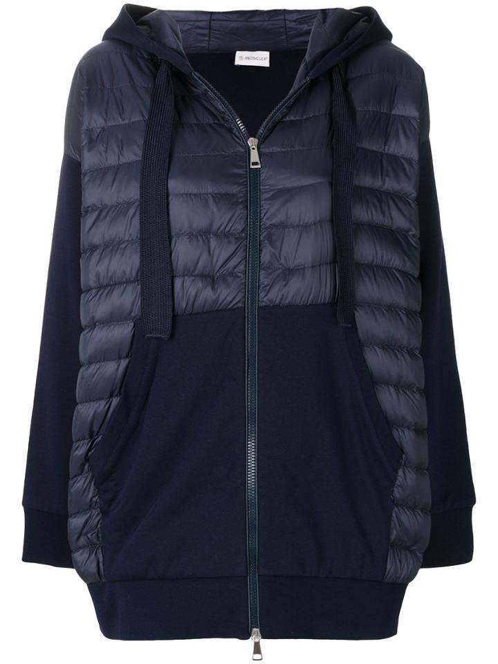 Moncler Zipped Padded Coat - Blue