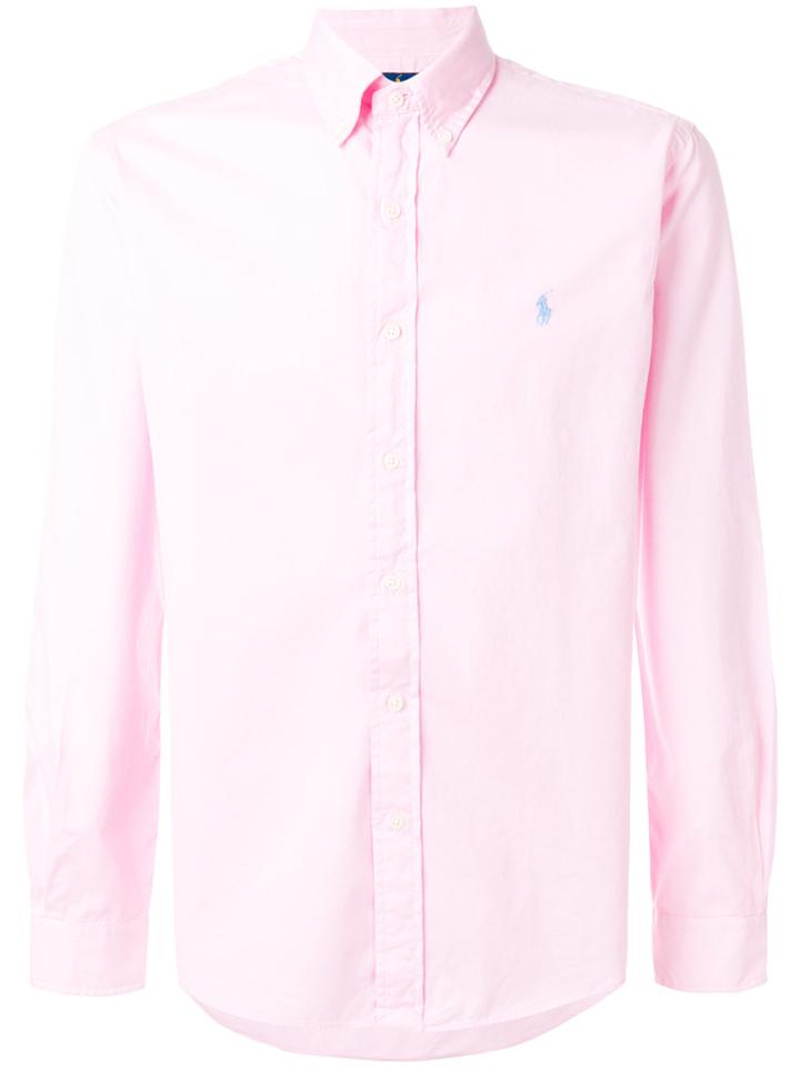 Polo Ralph Lauren Pointed Collar Shirt - Pink & Purple