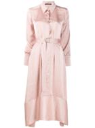 Luisa Cerano Belted Shirt Dress - Pink