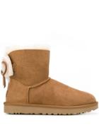 Ugg Australia Bow-embellished Ankle Boots - Brown