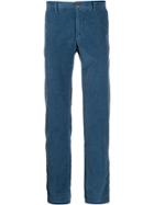 Incotex Corduroy-style Trousers - Blue