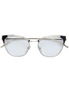 Prada Eyewear Cat Eye Glasses - Blue