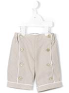 Cashmirino - Buttoned Front Trousers - Kids - Cotton - 12 Mth, Nude/neutrals