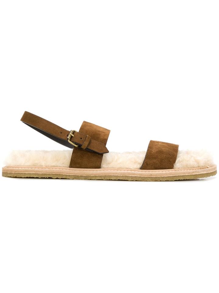 Saint Laurent Noe Sandals - Brown