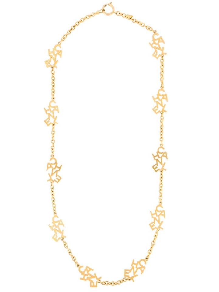 Chanel Vintage Logo Cluster Necklace