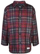 Mostly Heard Rarely Seen Plaid Shirt Jacket - Black