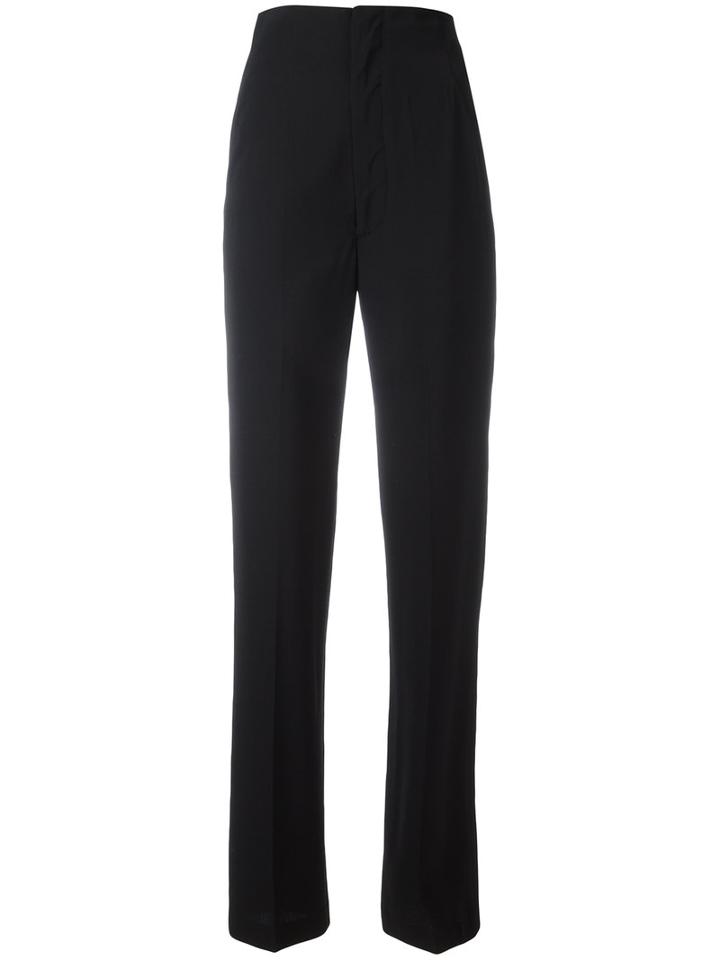 Rick Owens Straight-leg Trousers, Size: 42, Black, Viscose/wool