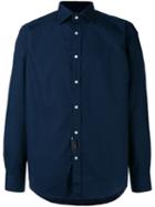 Mp Massimo Piombo - Plain Shirt - Men - Cotton - 40, Blue, Cotton