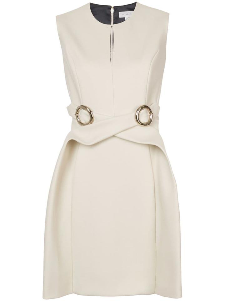 Delpozo Crossover O-ring Dress - Neutrals