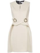 Delpozo Crossover O-ring Dress - Neutrals