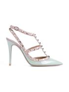 Valentino Garavani Rockstud Pumps, Women's, Size: 40, Green, Goat Skin