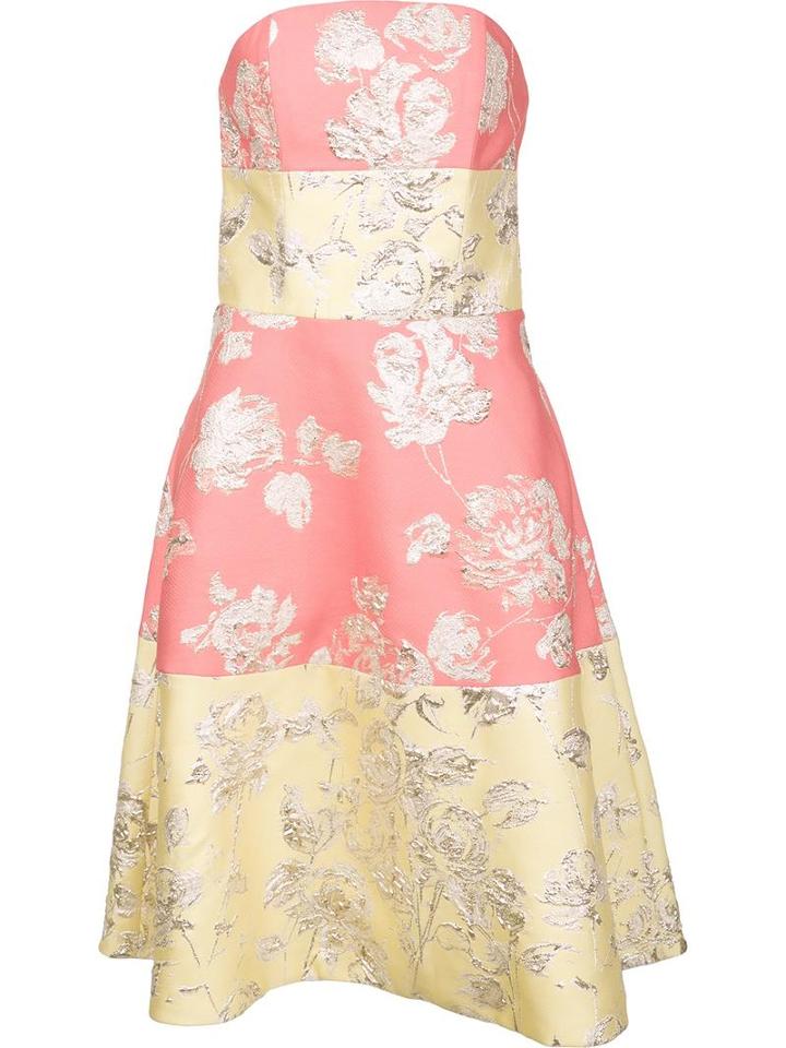 Christian Siriano Brocade Strapless Dress, Women's, Size: 8, Pink/purple, Polyester