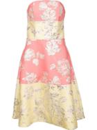 Christian Siriano Brocade Strapless Dress, Women's, Size: 8, Pink/purple, Polyester