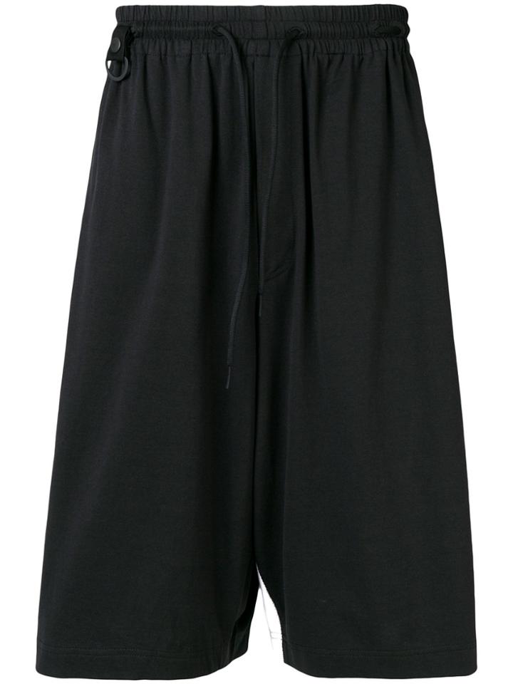 Y-3 Striped Track Shorts - Black