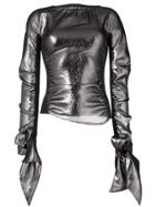 Lemaire Metallic Flared Sleeve Top