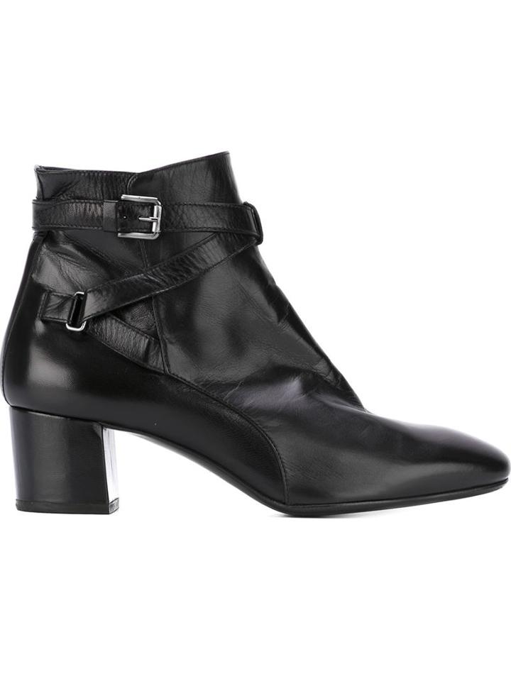 Laboratorigarbo Zip Ankle Boots, Women's, Size: 37, Black, Calf Leather/leather