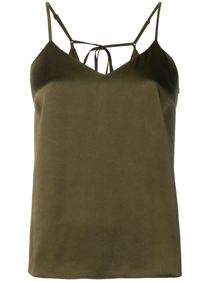 Andrea Ya'aqov Tie Fastening Slip Top - Green